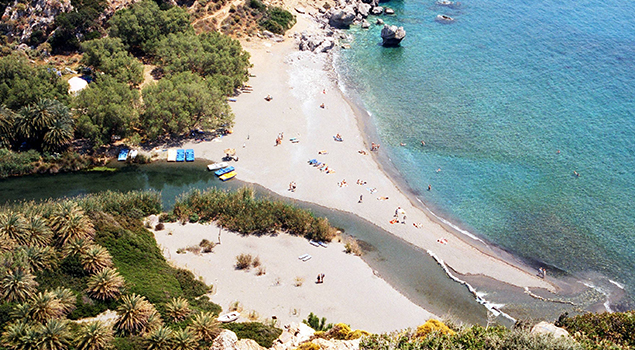 Bezienswaardigheden Kreta: Preveli Beach