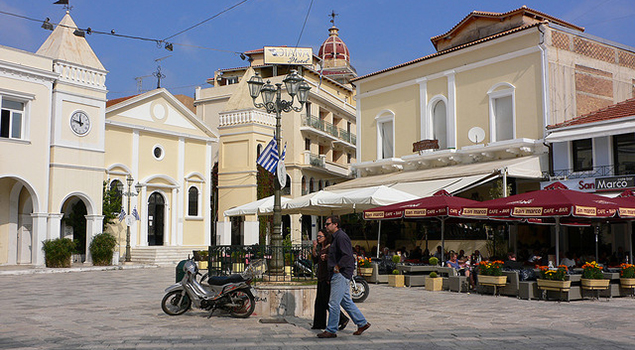 Wandelen op Zakynthos - San Marco plein