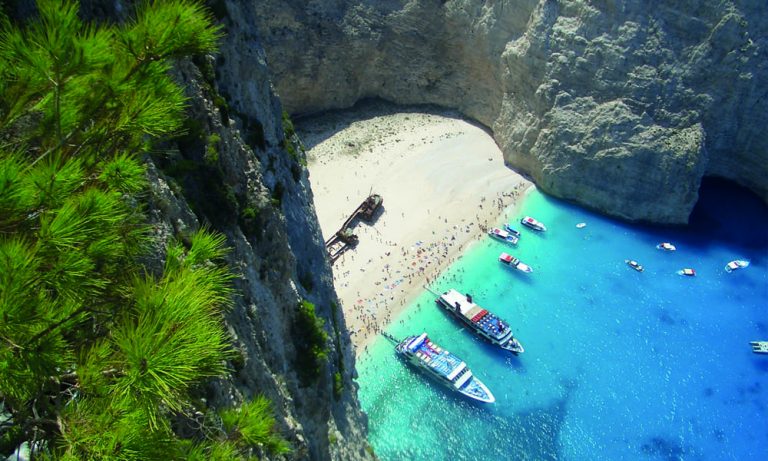 Navagio Beach op Zakynthos