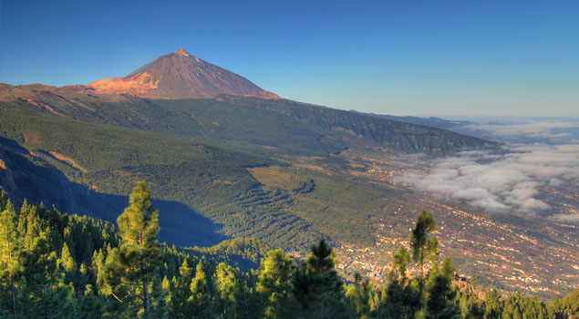 Orotava Vallei op Tenerife