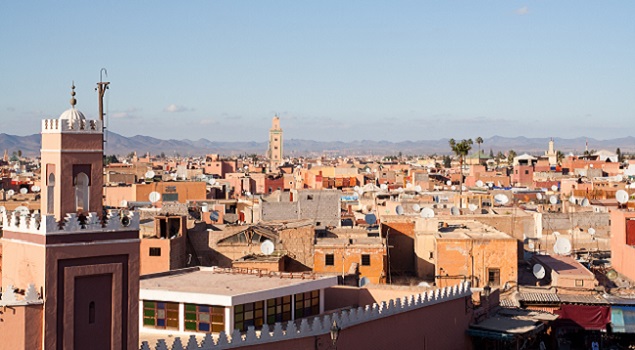Marrakech - zon in februari