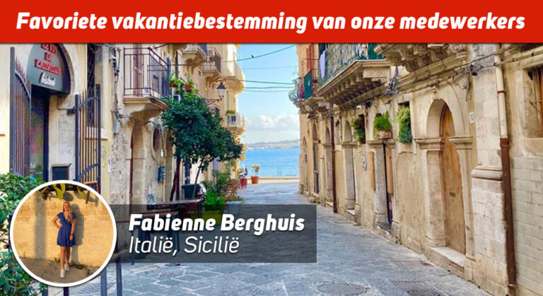 Fabienne op Sicilië