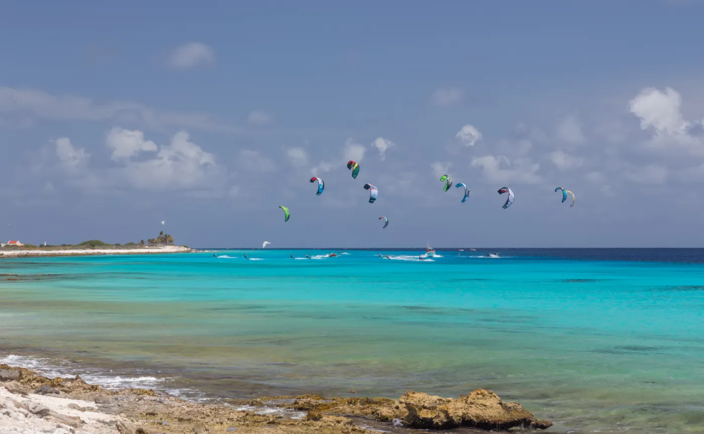 Kite- en windsurfen Bonaire